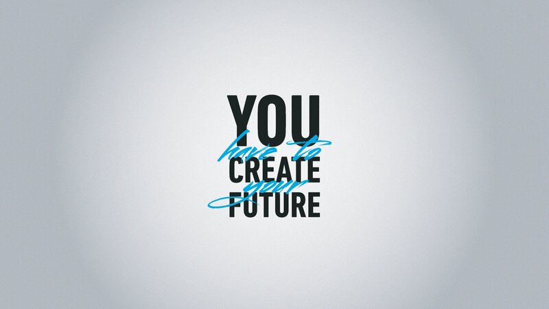 Text on Gray Background — Inspirational, Minimalist