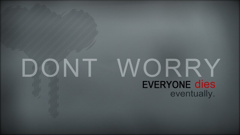 Text on Gray Background — Somber