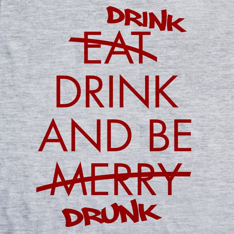 Text on Gray T-shirt