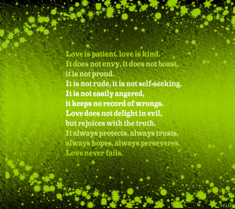 Text on Green Background — Calm