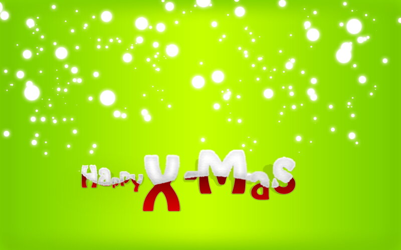 Text on Green Background — Festive