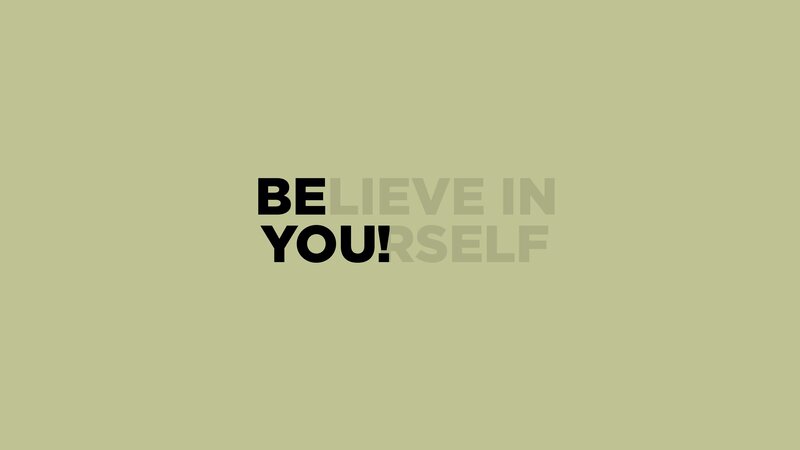 Text on Green Background — Inspirational, Minimalist