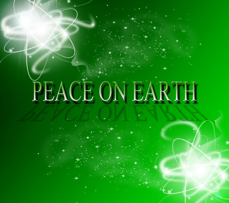 Text on Green Background — Serene