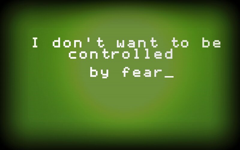 text on green screen