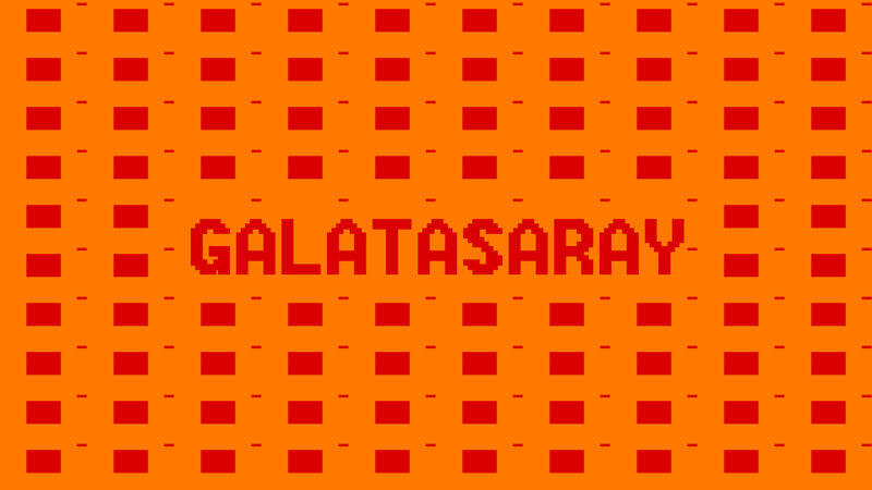 Text on Grid Background — Orange