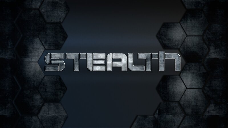 Text on Hexagonal Background — Black