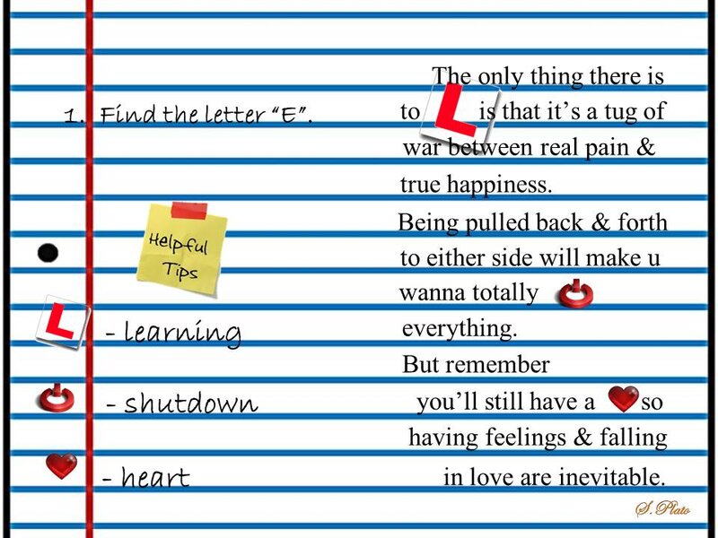 Text on Lined Paper — Blue