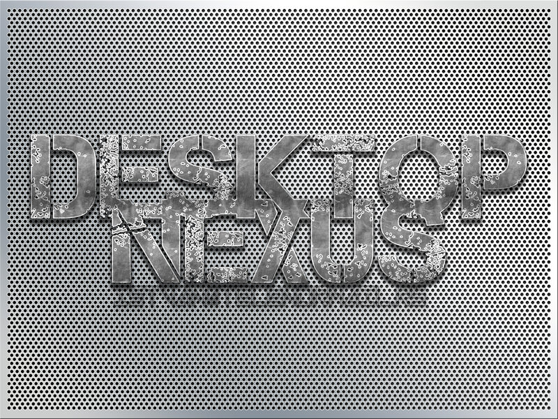 Text on Metal Mesh