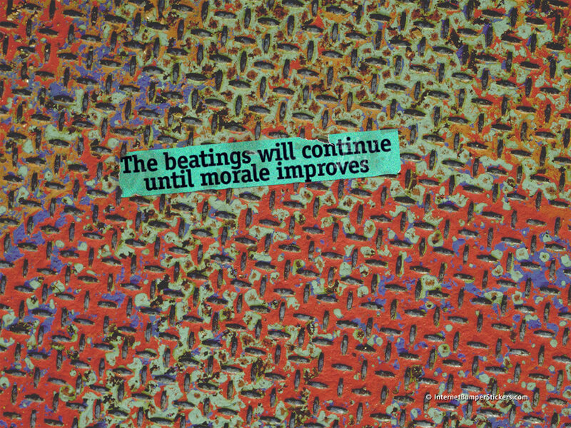 text on metal surface