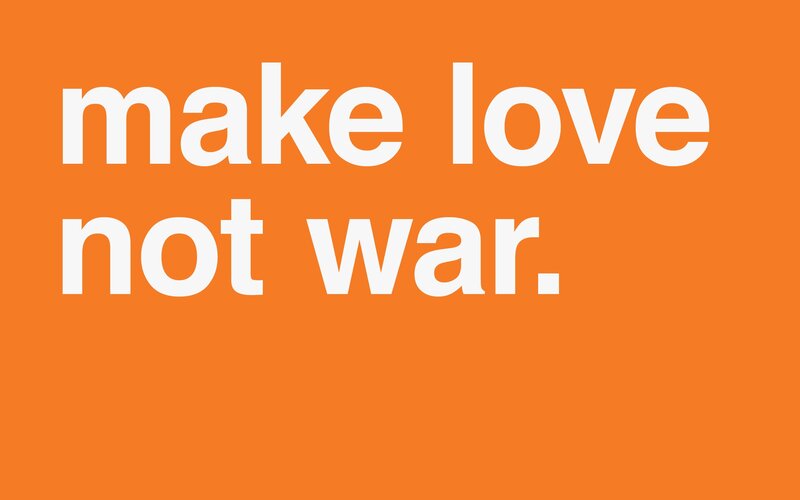 Text on Orange Background — Calm, Minimalist, White