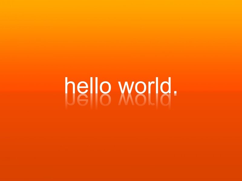 Text on Orange Background — Calm