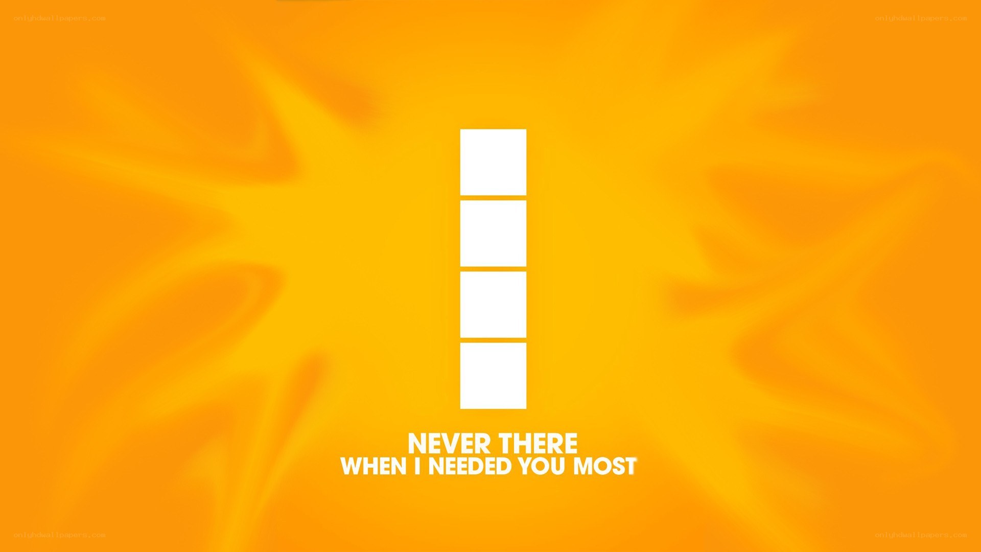text on orange background