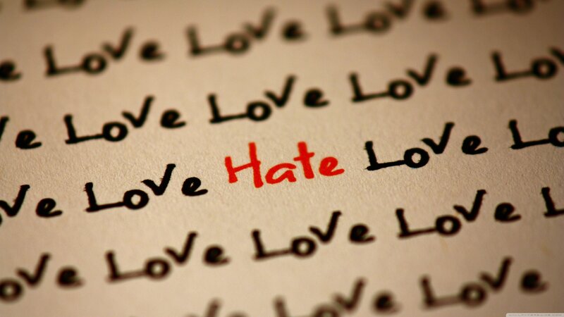 Text on Paper with Hate