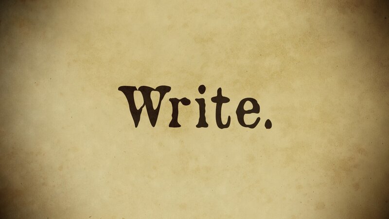 Text on Parchment — Brown, Minimalist