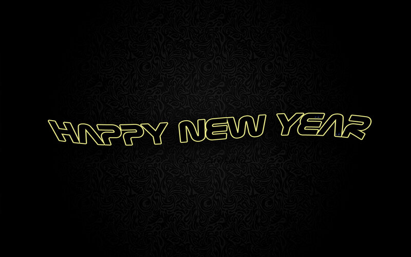 Text on Patterned Background — Black, Celebratory, Digital Art