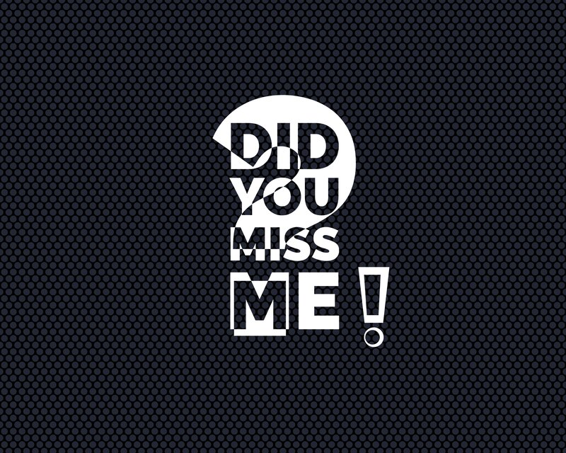 Text on Patterned Background — Black, Minimalist