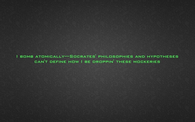 Text on Patterned Background — Black, Neutral