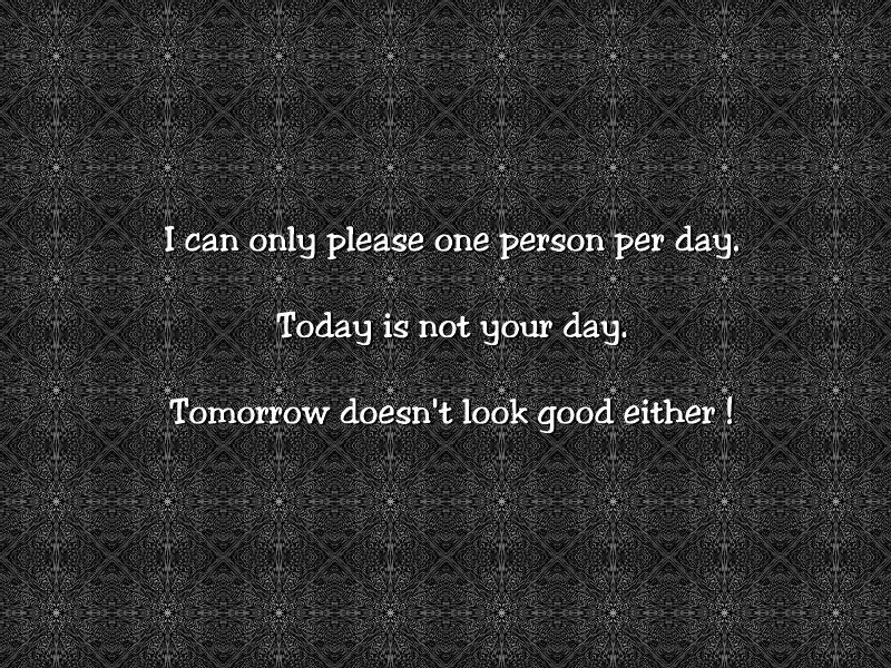Text on Patterned Background — Black, Sarcastic