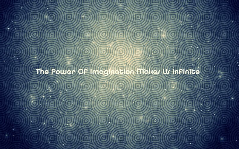 Text on Patterned Background — Blue, Dreamy