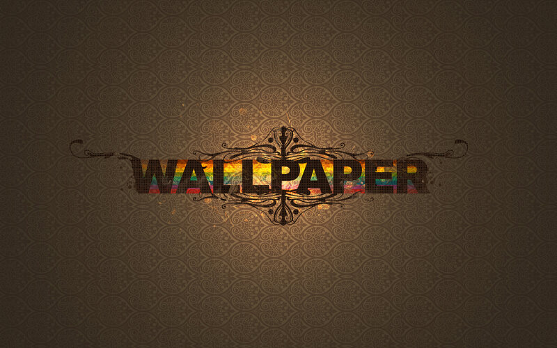 Text on Patterned Background — Brown, Dramatic