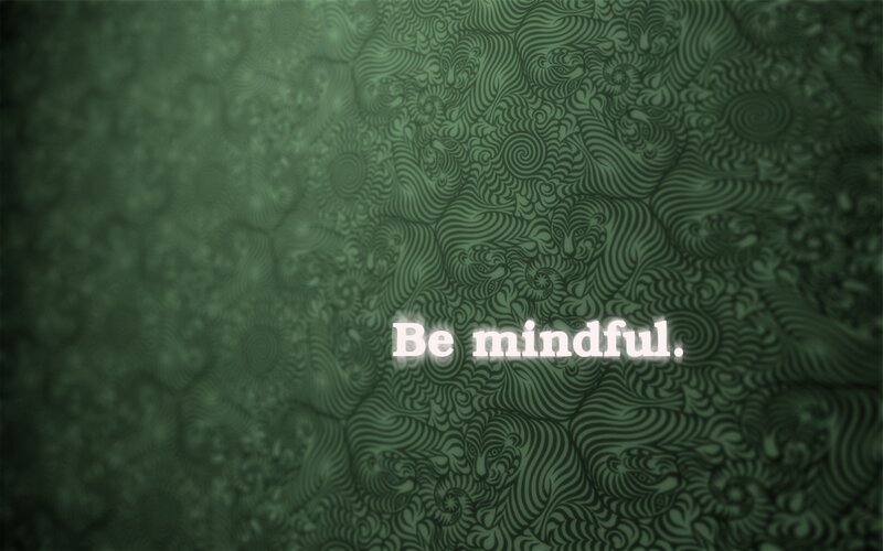 Text on Patterned Background — Green, Calm