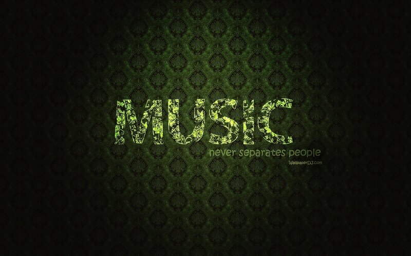 Text on Patterned Background — Green