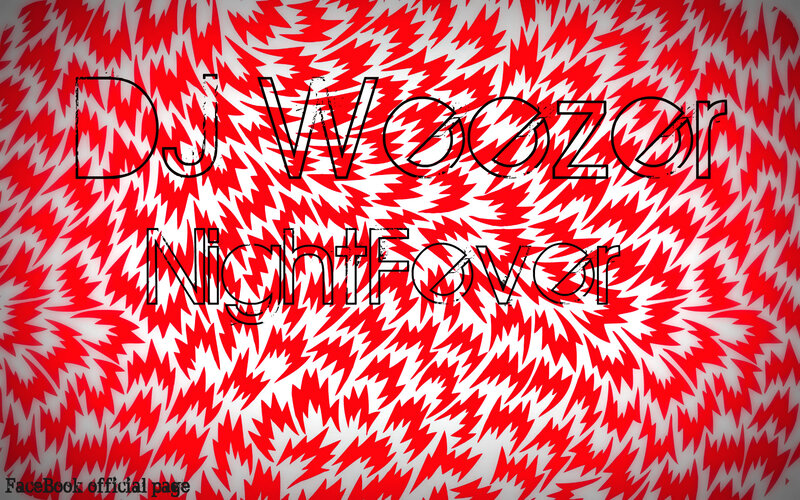 Text on Patterned Background — Red