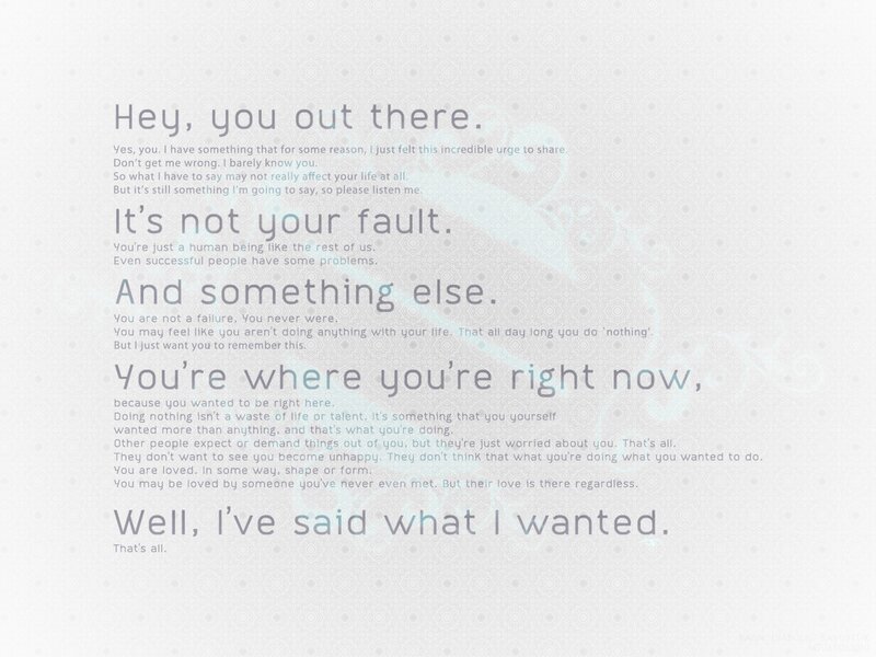 Text on Patterned Background — White, Calm
