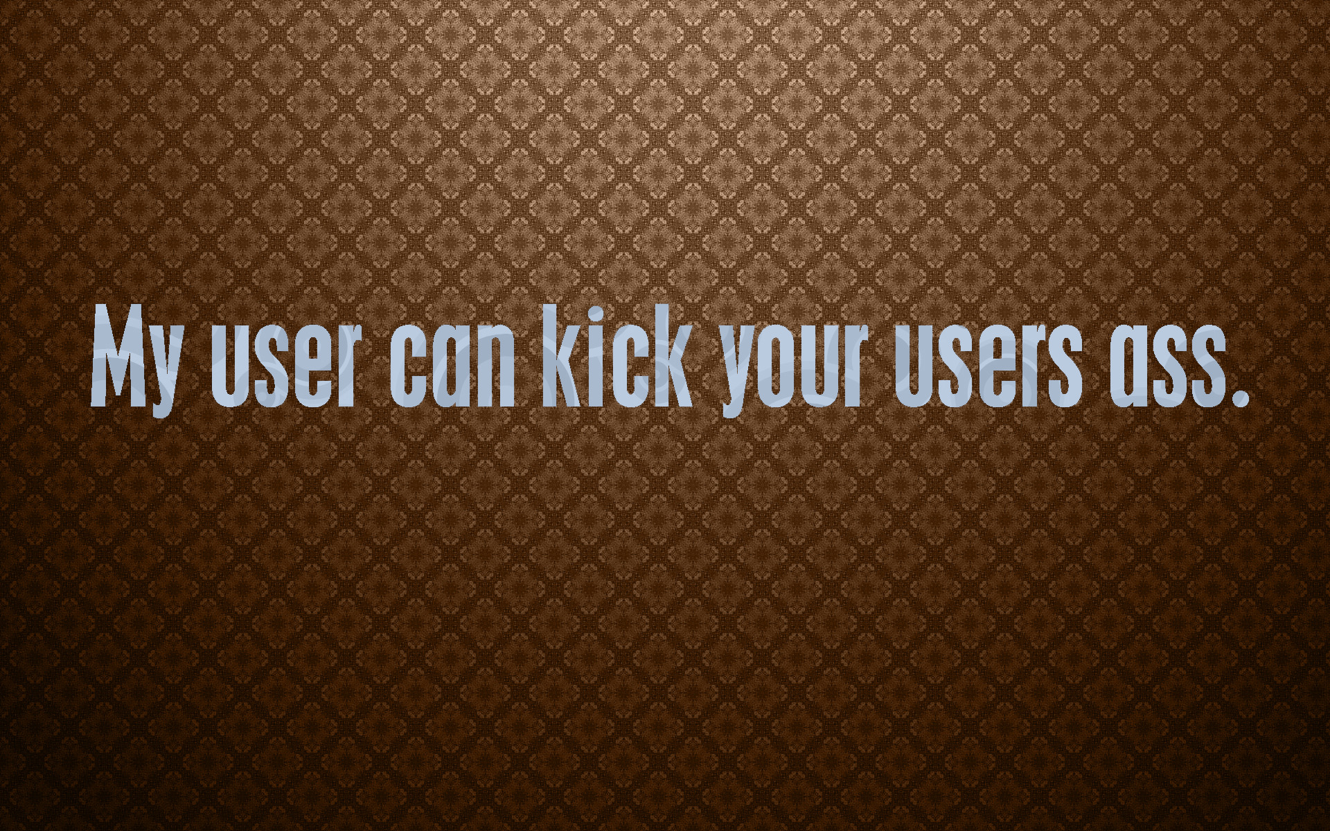 text on patterned background