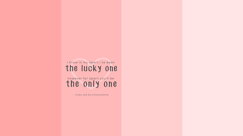 Text on Pink Background — Calm, Minimalist, Heart Shape