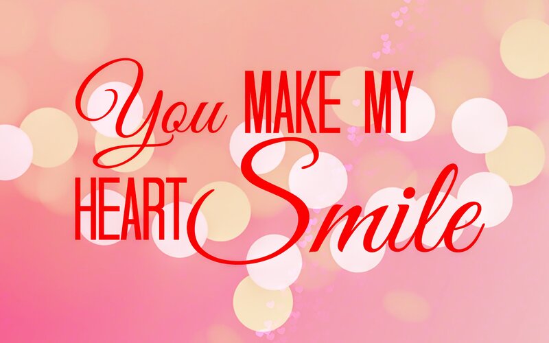Text on Pink Background — Romantic, Digital Art