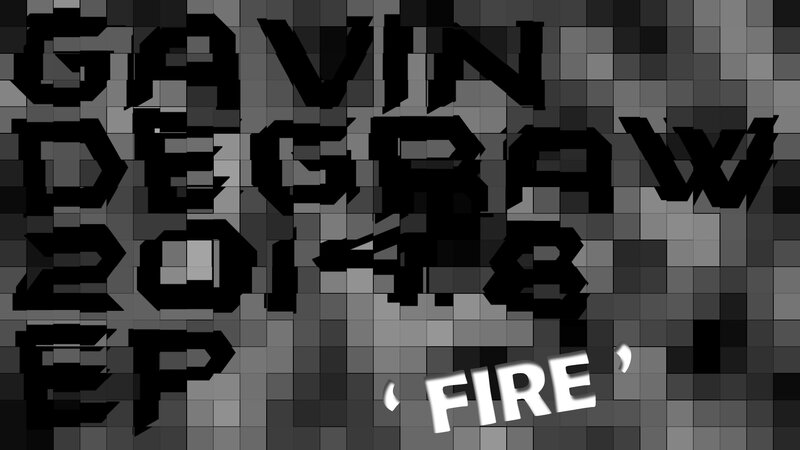 Text on Pixelated Background