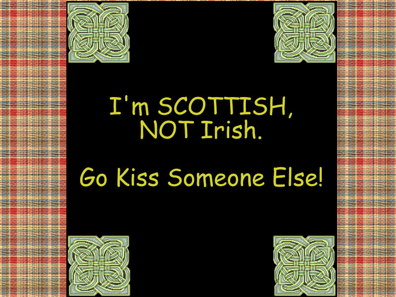 Text on Plaid Background