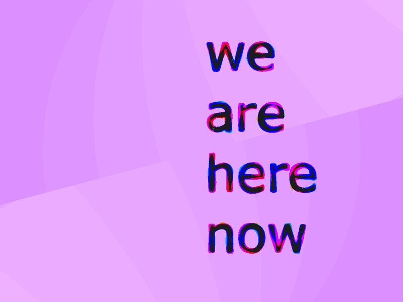 text on purple background