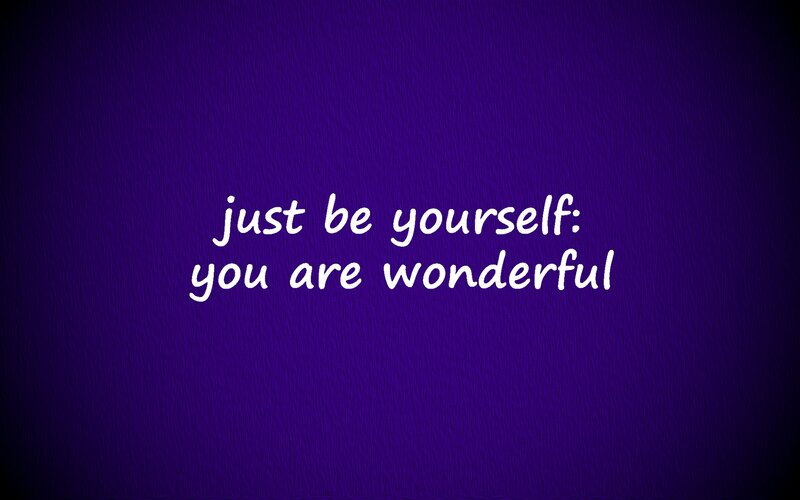 Text on Purple Background — Calm, Minimalist