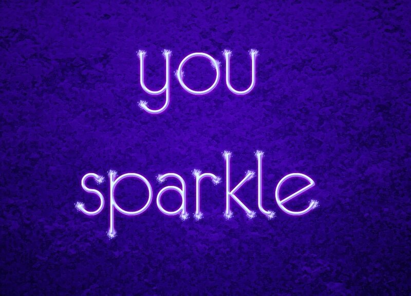 Text on Purple Background — Calm