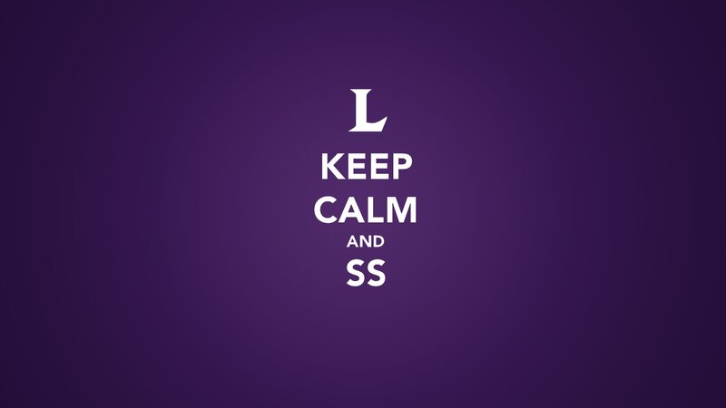 Text on Purple Background — Calm, White