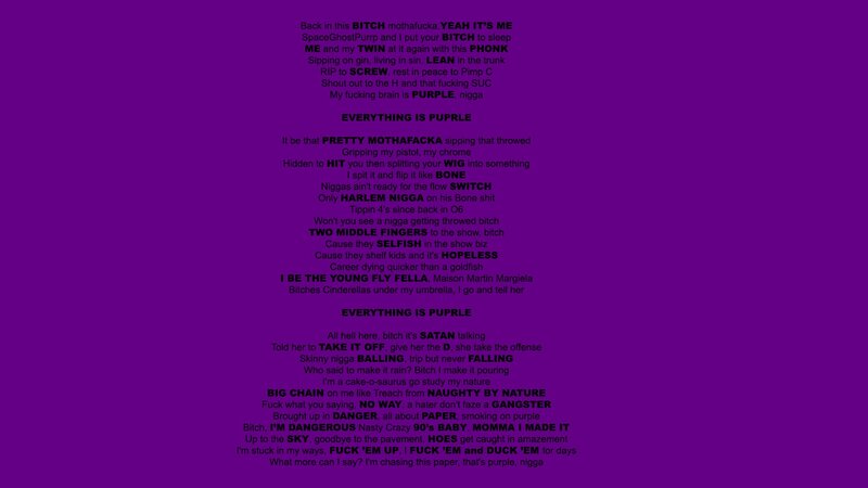 Text on Purple Background — Dark, Minimalist