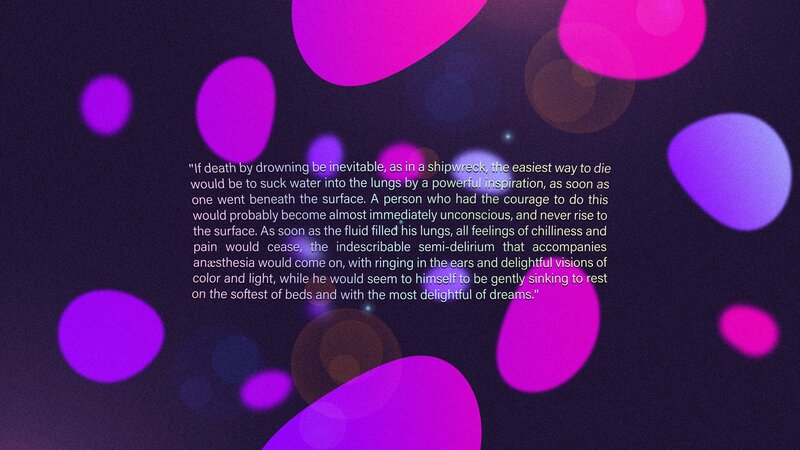 Text on Purple Background — Dreamy, Abstract
