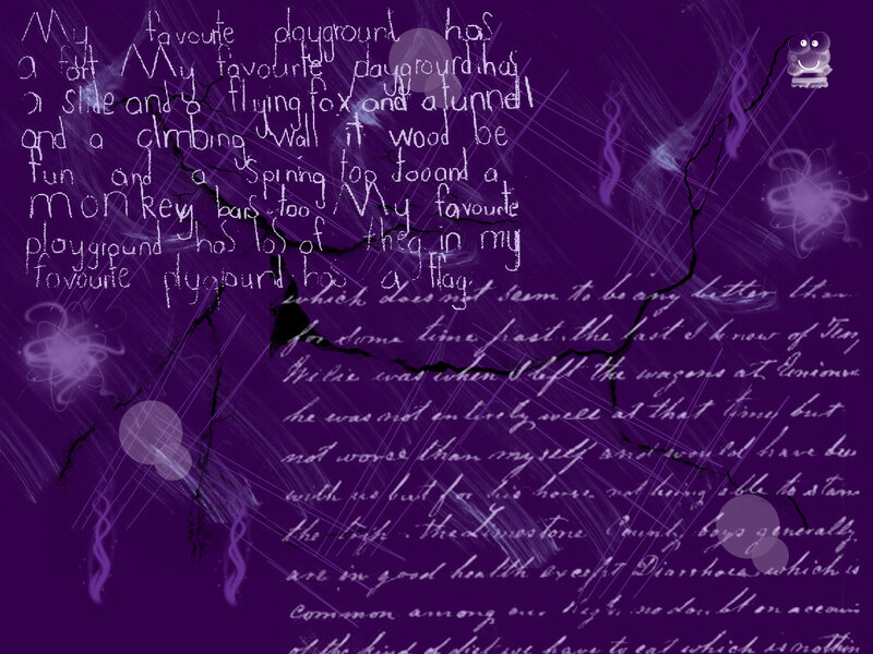 Text on Purple Background — Mysterious