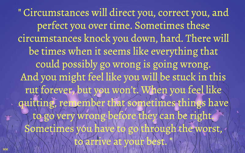 Text on Purple Background — Reflective, Illustration, Flowers