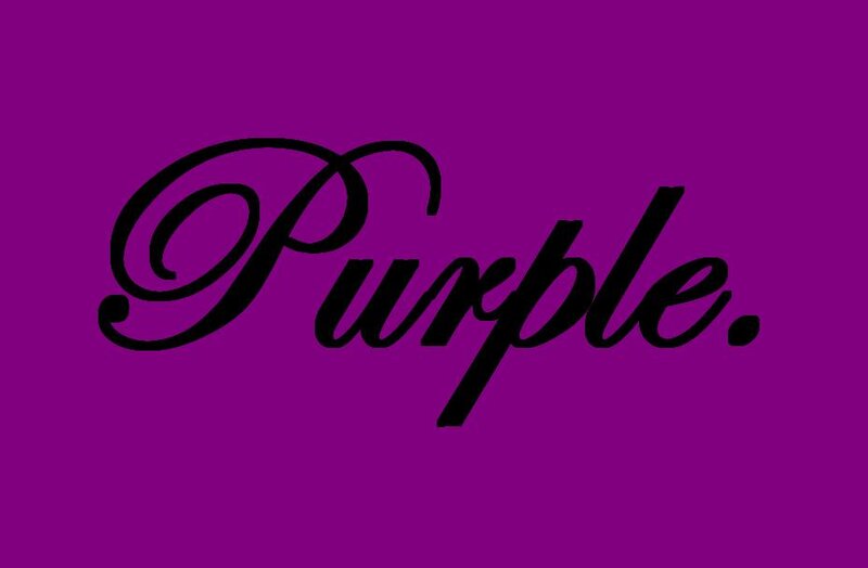 Text on Purple Background — Simple