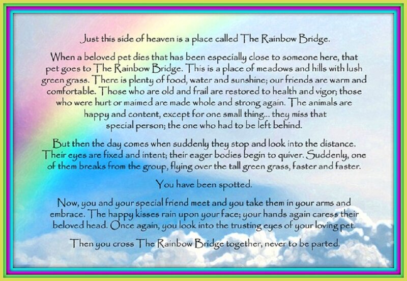 Text on Rainbow Bridge