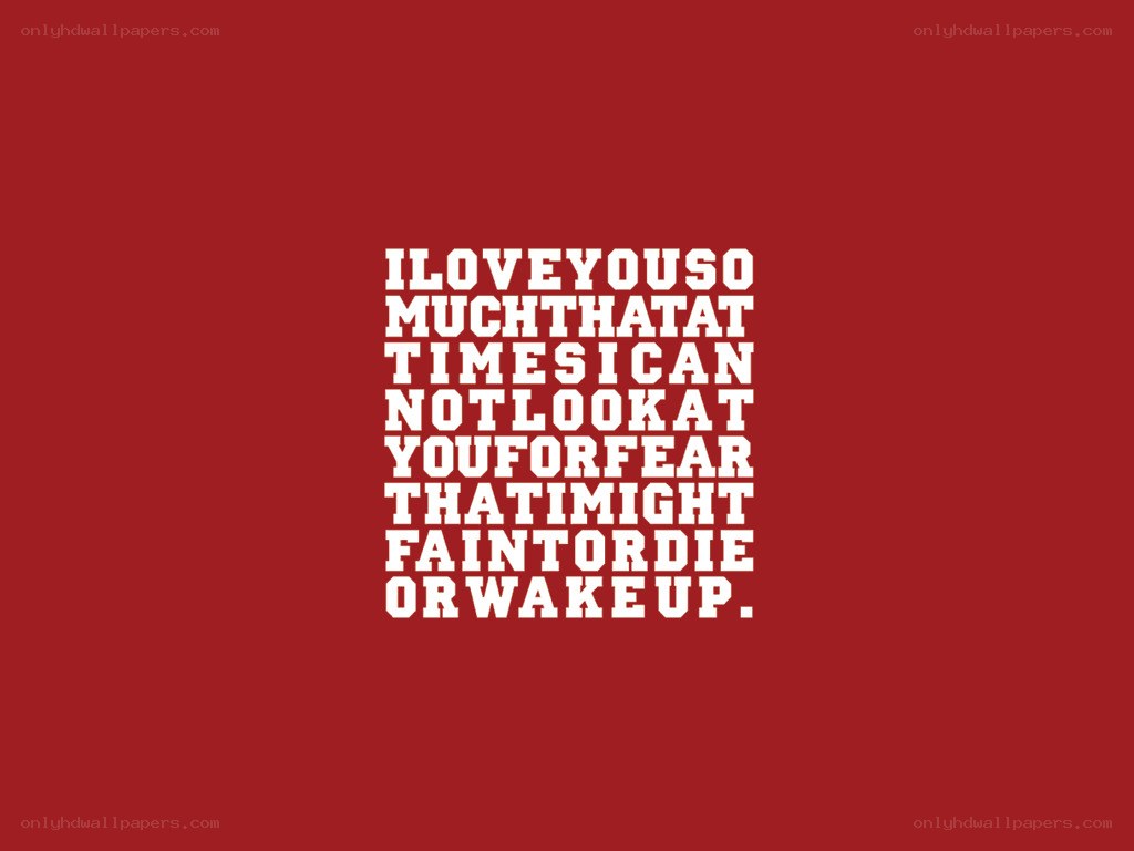 text on red background