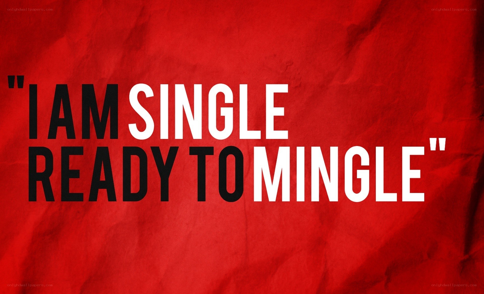 text on red background