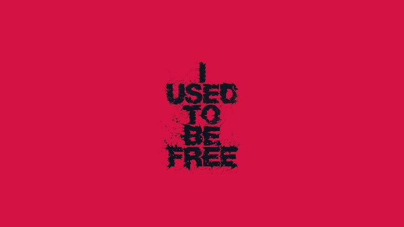 Text on Red Background — Bold, Black