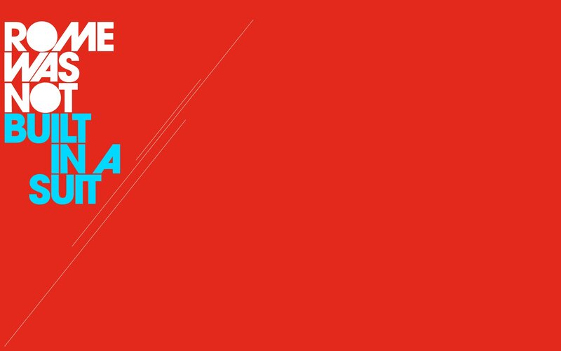 Text on Red Background — Bold, Minimalist, Lines