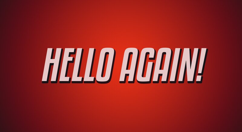 Text on Red Background — Bold, Vector Art, Red Background