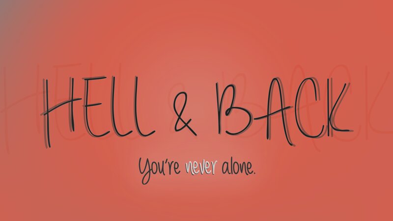 Text on Red Background — Calm, Illustration