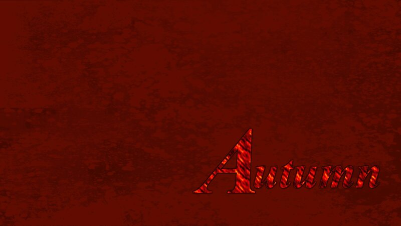 Text on Red Background — Dramatic, Autumn